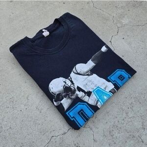 NFL Football Men's Size L Navy Blue Dab Squad graphic print t-shirt